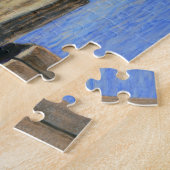 Paar houten eenden op nestkastschilderij, vs 2 legpuzzel (Zijkant)