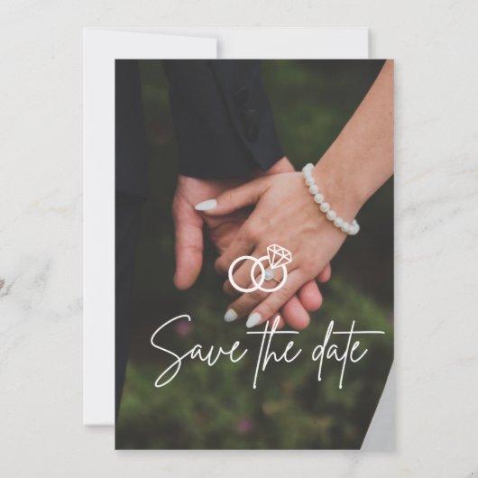 Paar Illustratie Bruiloft uitnodigingen (Achterkant)