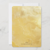 Paar in Berglandschap op Gouden - Bruiloft Kaart (Achterkant)