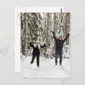 Paar in bos briefkaart (Voorkant / Achterkant)