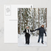 Paar in bos briefkaart (Voorkant / Achterkant)