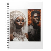Paar in bruiloft kleding 2 Spiral Photo Notitieboe Notitieboek (Voorkant)