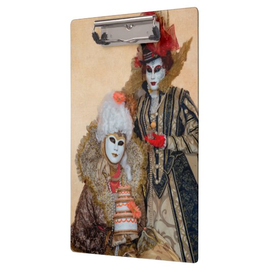 Paar in Carnival Costume, Venetië Klembord (Links)