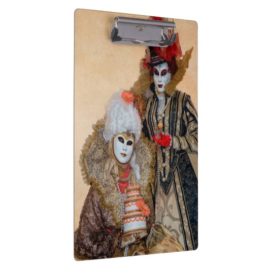 Paar in Carnival Costume, Venetië Klembord (Rechts)