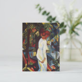 Paar in de Bossen tegen August Macke Briefkaart (Staand voorkant)