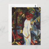 Paar in de Bossen tegen August Macke Briefkaart (Voorkant / Achterkant)