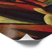 Paar in de Bossen tegen August Macke Perfect Poster (Hoek)