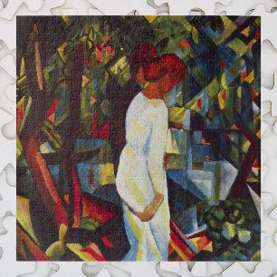 Paar in de Bossen van August Macke,  kunst Legpuzzel