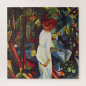 Paar in de Bossen van August Macke,  kunst Legpuzzel (Verticaal)