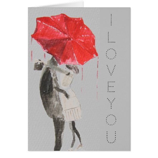 Paar in de liefde die de  dag van de Valentijn kus (Voorkant)