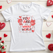 Paar in de liefde Valentijn T-shirt