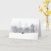 Paar in de Weide van Schapen, Central Park Kaart (Gele Bloem)