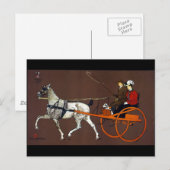 Paar in een doorbraakwagen briefkaart (Voorkant / Achterkant)