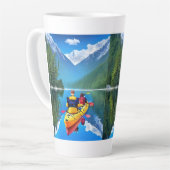 Paar in Kajak | Kajakken thema Latte Mok (Linkerhoek)