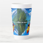 Paar in Kajak | Kajakken thema Latte Mok (Voorkant)