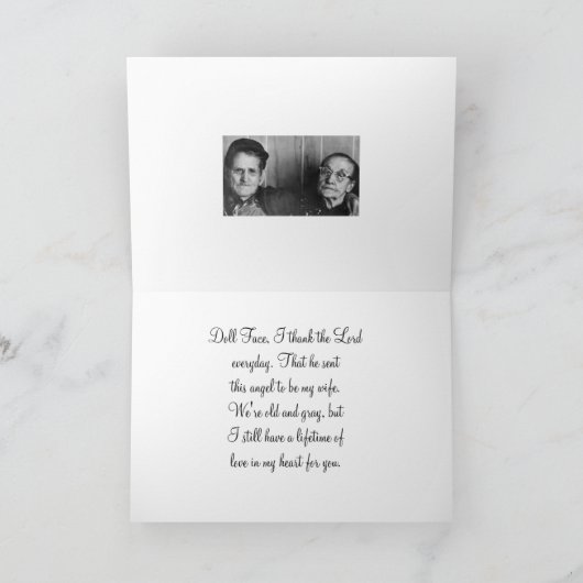 paar in liefde bedankkaart (Binnen)