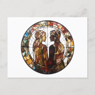 Paar in liefde briefkaart