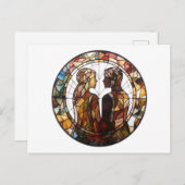 Paar in liefde briefkaart (Voorkant / Achterkant)