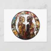 Paar in liefde briefkaart (Voorkant)