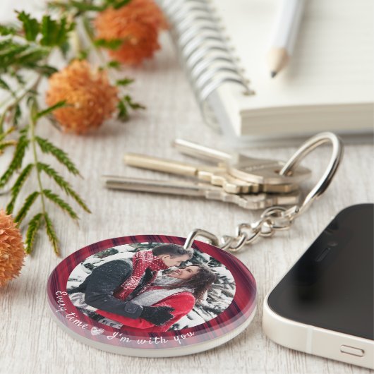 Paar in liefde foto Sleutelhanger (Voorkant Rechts)