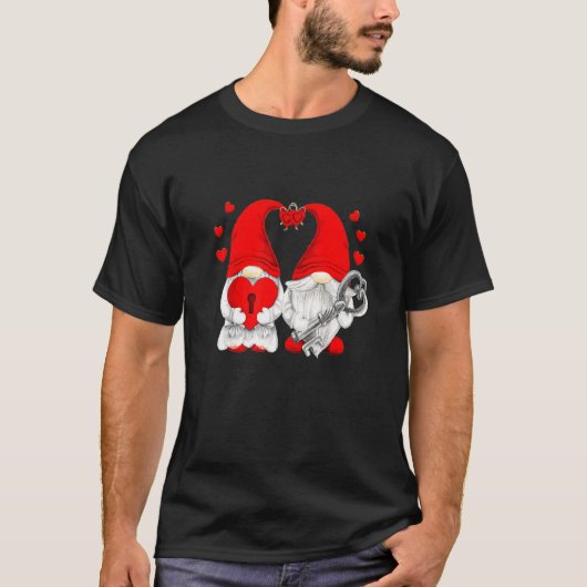 Paar in liefde Happy Valentines Day Funny Matching T-shirt (Voorkant)