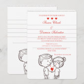 Paar in Liefde Valentijnse huwelijksdag Kaart (Voorkant / Achterkant)