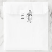  paar in liefde vierkante sticker (Tas)