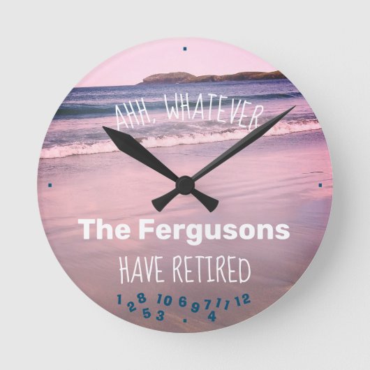 Paar in ruste Alle gezinspagsgetallen Ronde Klok (Voorkant)