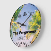 Paar in ruste Familienaam Palm Tretirement Grote Klok (Hoek)