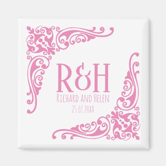 Paar Initiaal Magneet (Voorkant)