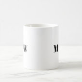 Paar initialen A houdt B rood hart aan Koffiemok (Center)