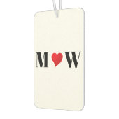 Paar initialen aanpassen Een rode B-wagen Luchtverfrisser (Links)