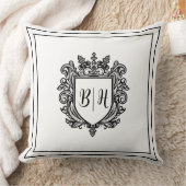 Paar kam initialen Wit Sierkussen (Deken)