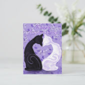 Paar Kat Jubileum Kaart Mooie Liefde (Staand voorkant)