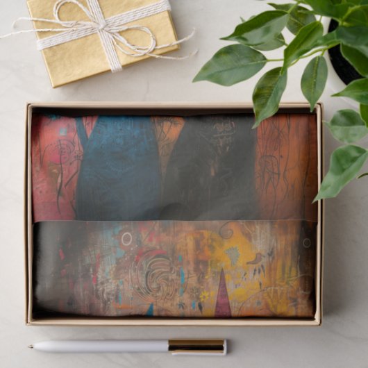 Paar Katten Dragen Petten Tissuepapier (Geschenk)