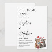 Paar Katten in Liefde Repetitie Kaart (Voorkant / Achterkant)