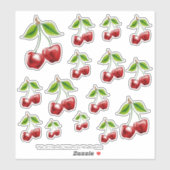 "Paar Kersen" Custom-Cut Vinyl Stickers (Vel)