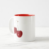 Paar kersen tweekleurige koffiemok (Voorkant links)