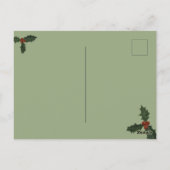 Paar Kerstmis foto Briefkaart (Achterkant)