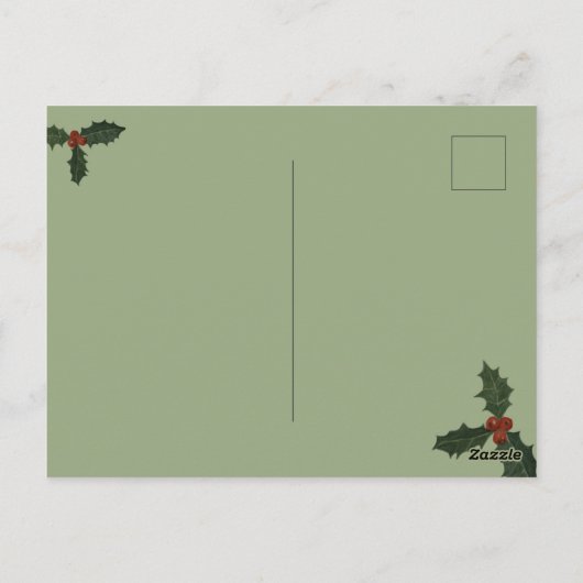 Paar Kerstmis foto Briefkaart (Achterkant)