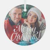 Paar-kerstversiering Glas Ornament (Voorkant)