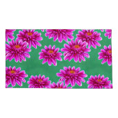 Paar King sized bloemenkussen hoesjes Kussensloop (Achterkant-Links)