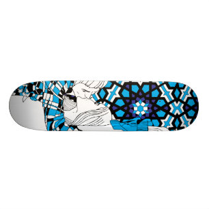 Paar Kiss met Keren Richter Skateboard