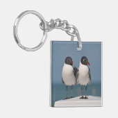Paar Kokmeeuwen Sleutelhanger (Voorkant Links)