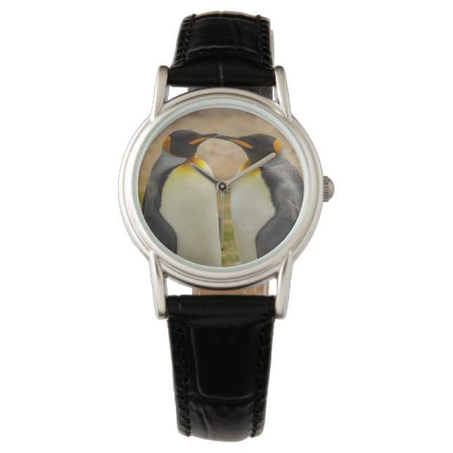 Paar koningspinguïns, Falklandeilanden Horloge (Voorkant)
