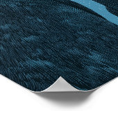 Paar kraaien op een blauwe achtergrond poster (Hoek)