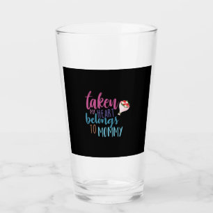 Paar Kunst mijn hart behoort tot mama Glas