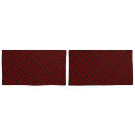 Paar Kussensloop Hoesjes - Rood Tartan