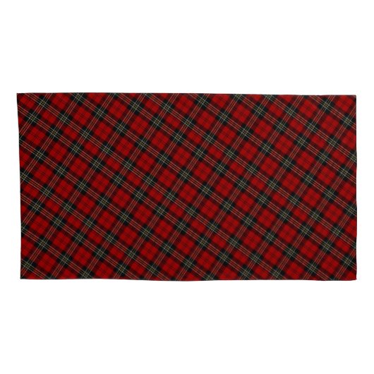 Paar Kussensloop Hoesjes - Rood Tartan (Achterkant-Rechts)