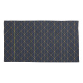 Paar kussenslopen - Geometrisch Goud en Lila (Achterkant-Links)